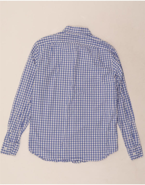 J. Crew Camisa masculina clássica de ajuste azul médio algodão guingão