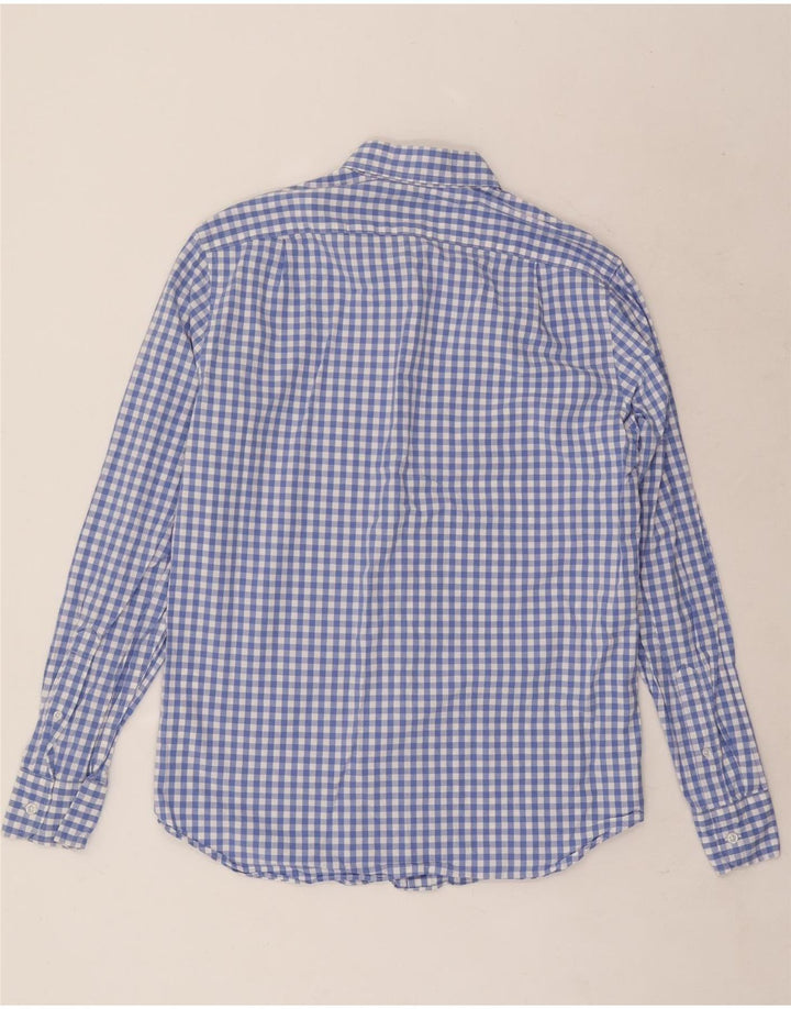 J. Crew Camisa masculina clássica de ajuste azul médio algodão guingão
