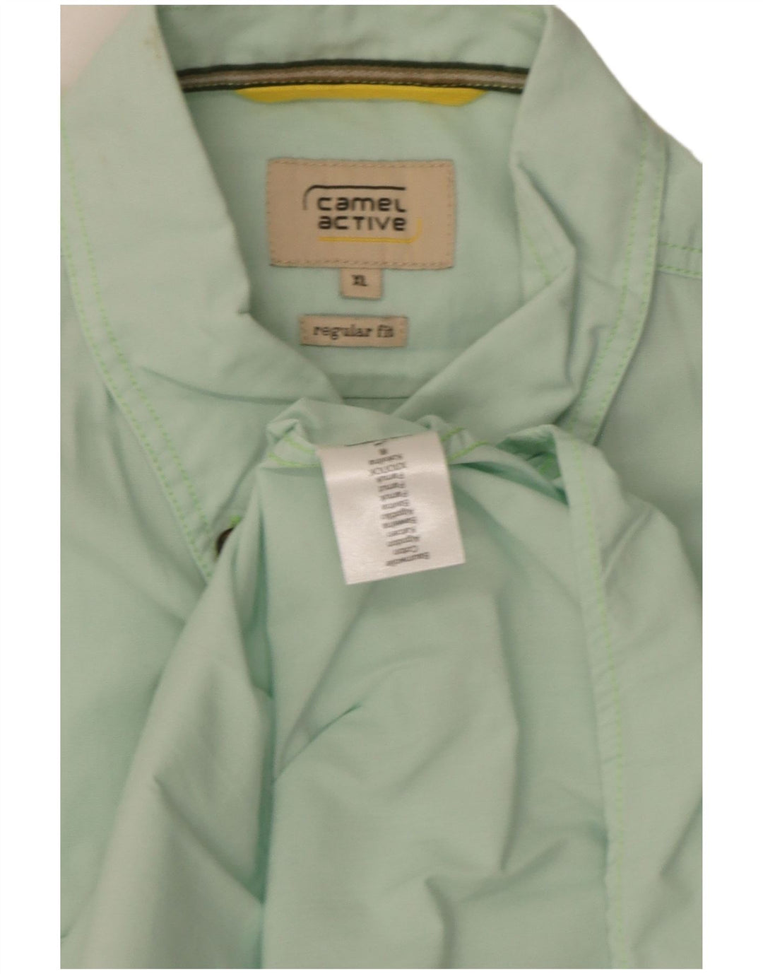 Camisa masculina Camel Active manga curta regular fit XL algodão verde
