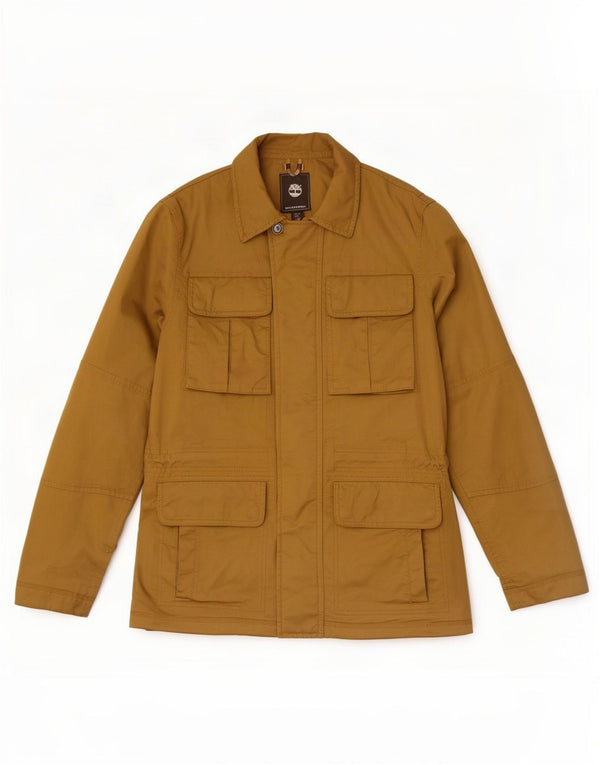 Jaqueta utilitária masculina Timberland UK 36 algodão bege pequeno