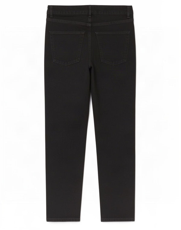 Calça jeans feminina Topshop Mom cintura alta W28 L27 algodão preto