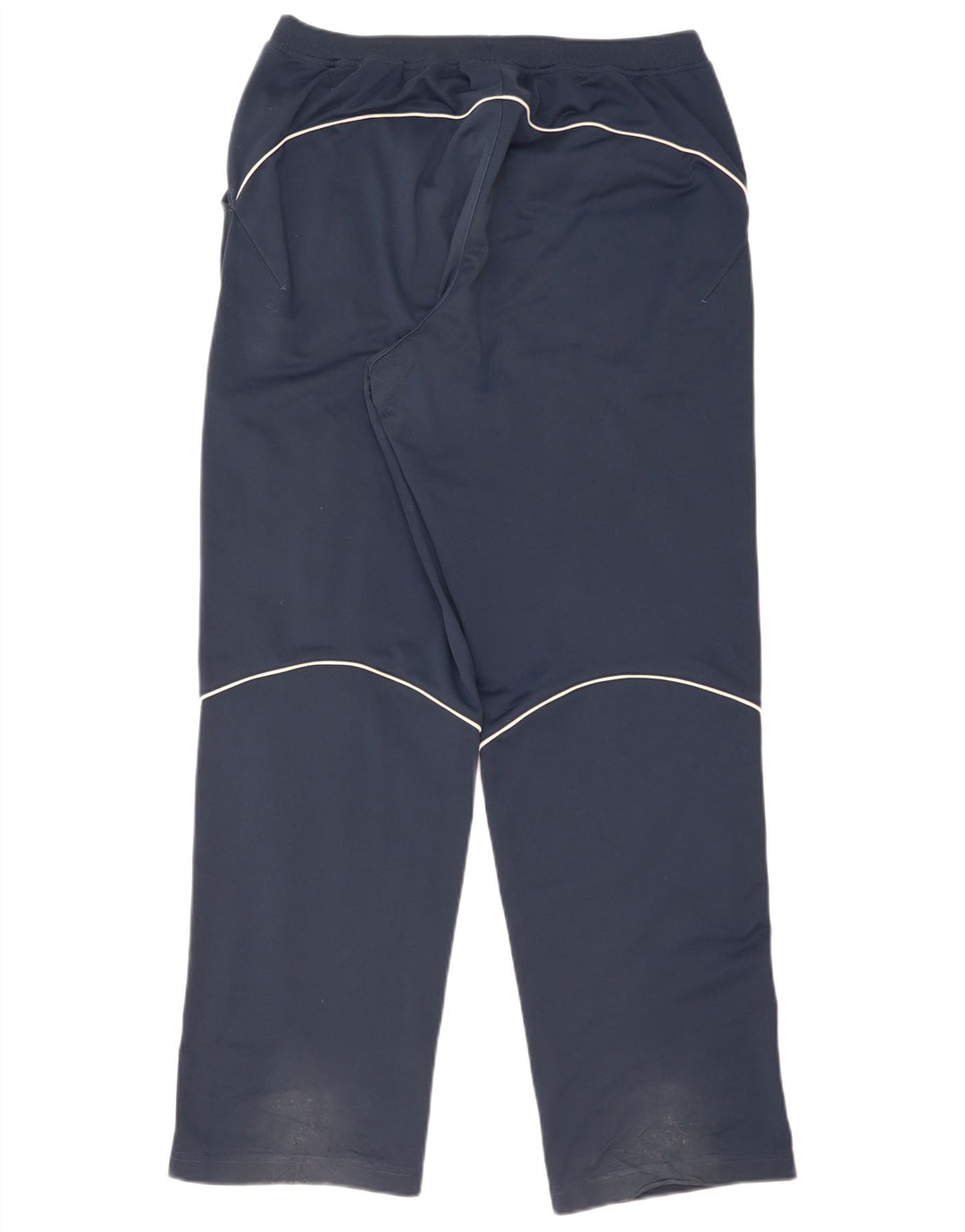 Calça de treino masculina Reebok grande poliéster azul marinho