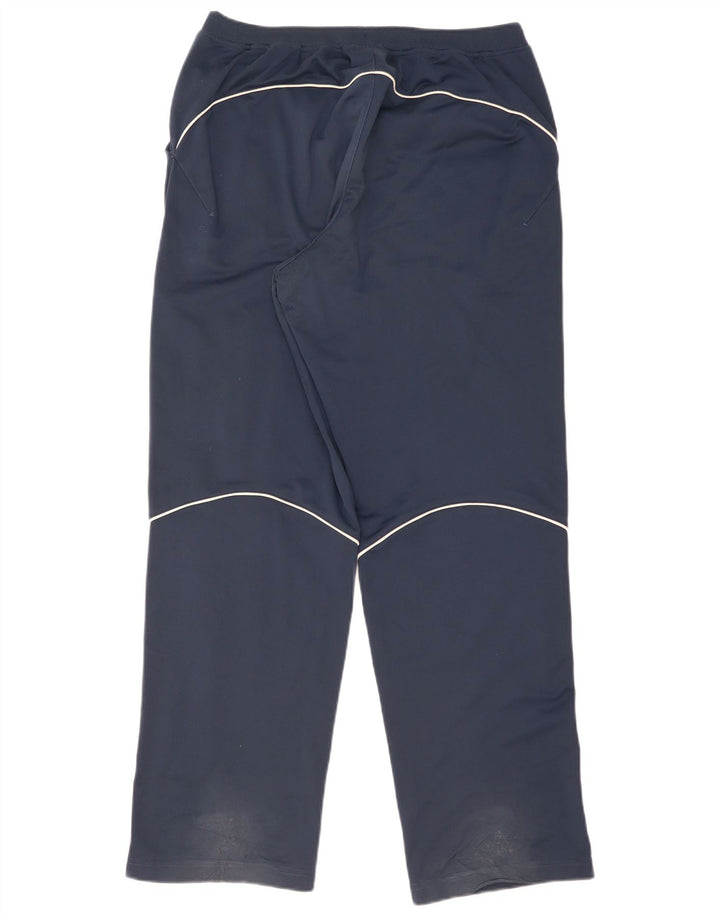 Calça de treino masculina Reebok grande poliéster azul marinho