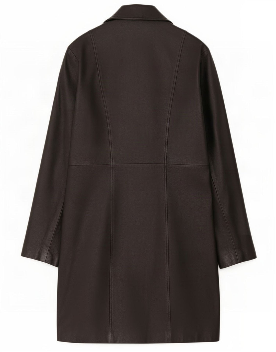 Casaco de couro feminino C&A UK 12 médio preto