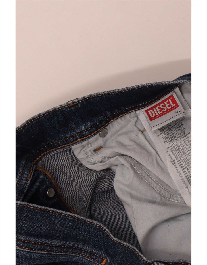 Diesel Mens Slim Jeans W32 L32 Azul Algodão