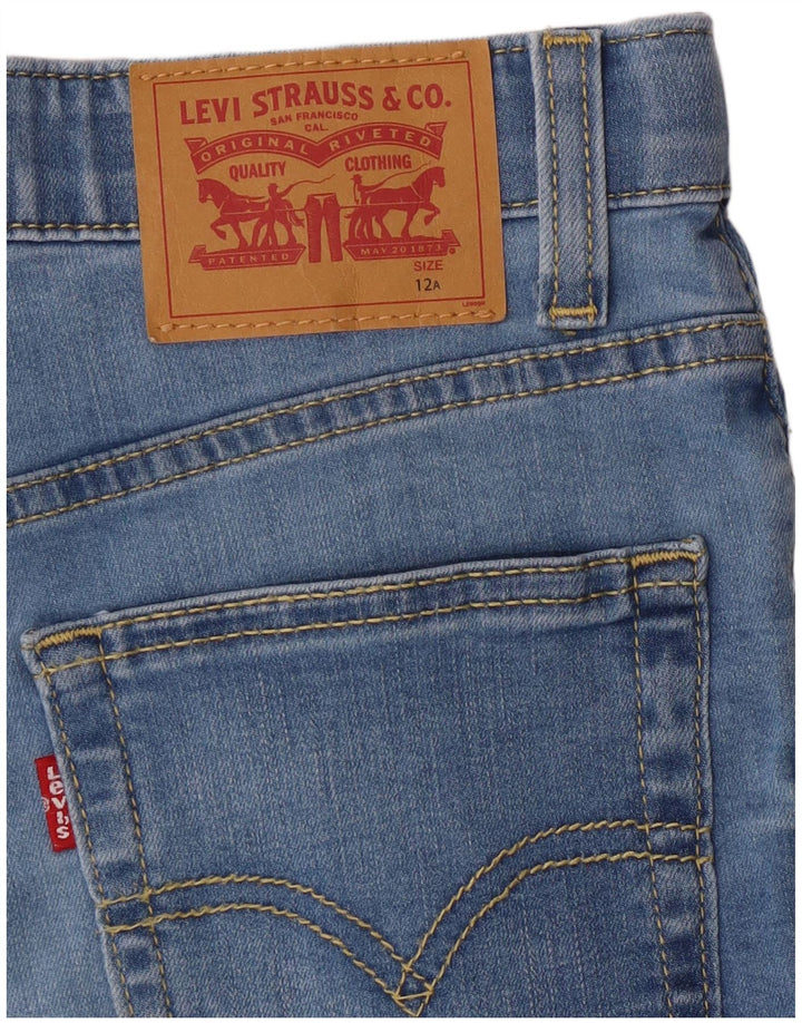 Shorts jeans Levi's Boys 11-12 anos W26 Azul
