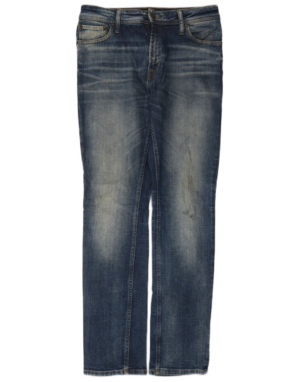 Jeans masculinos Jack & Jones Slim W29 L32 algodão azul