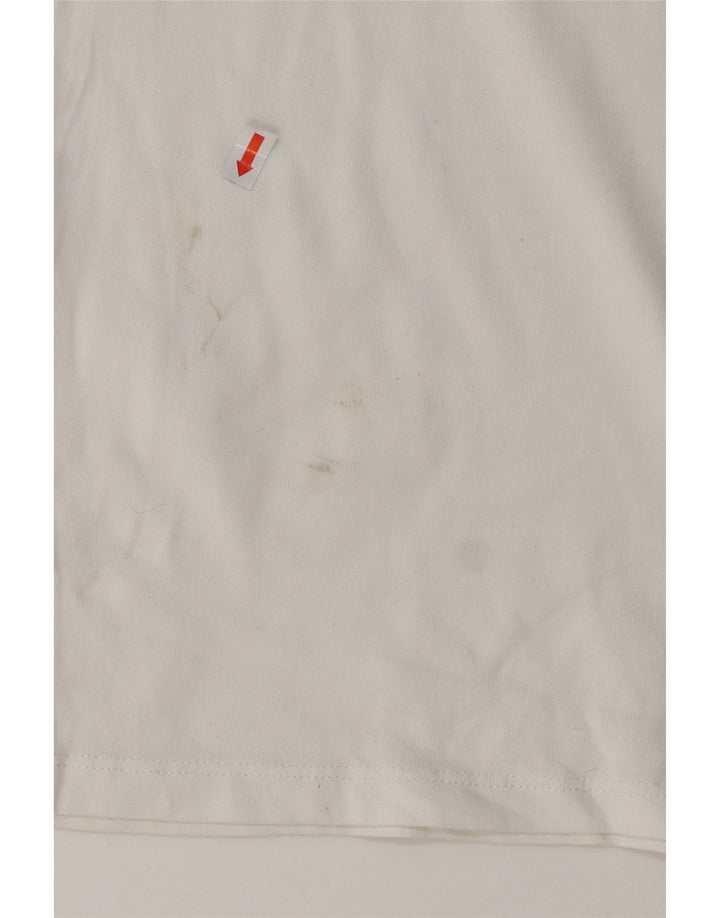 Camiseta feminina VINEYARD VINES com estampa gráfica UK 10 algodão branco pequeno