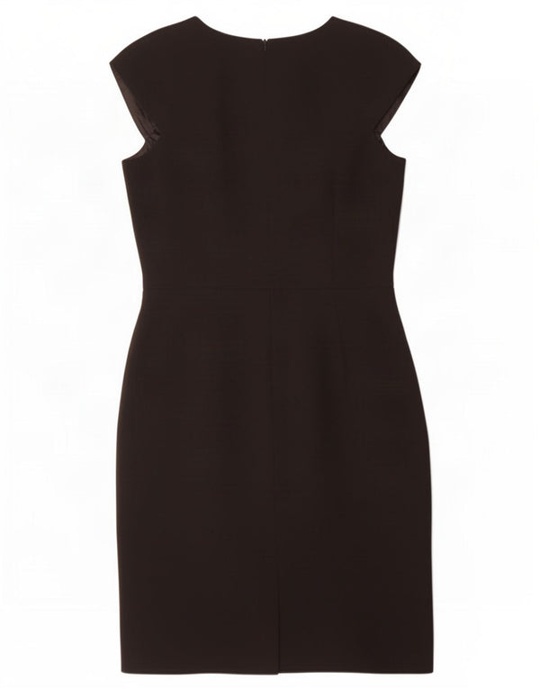 Vestido bainha feminino Calvin Klein UK 12 poliéster preto médio