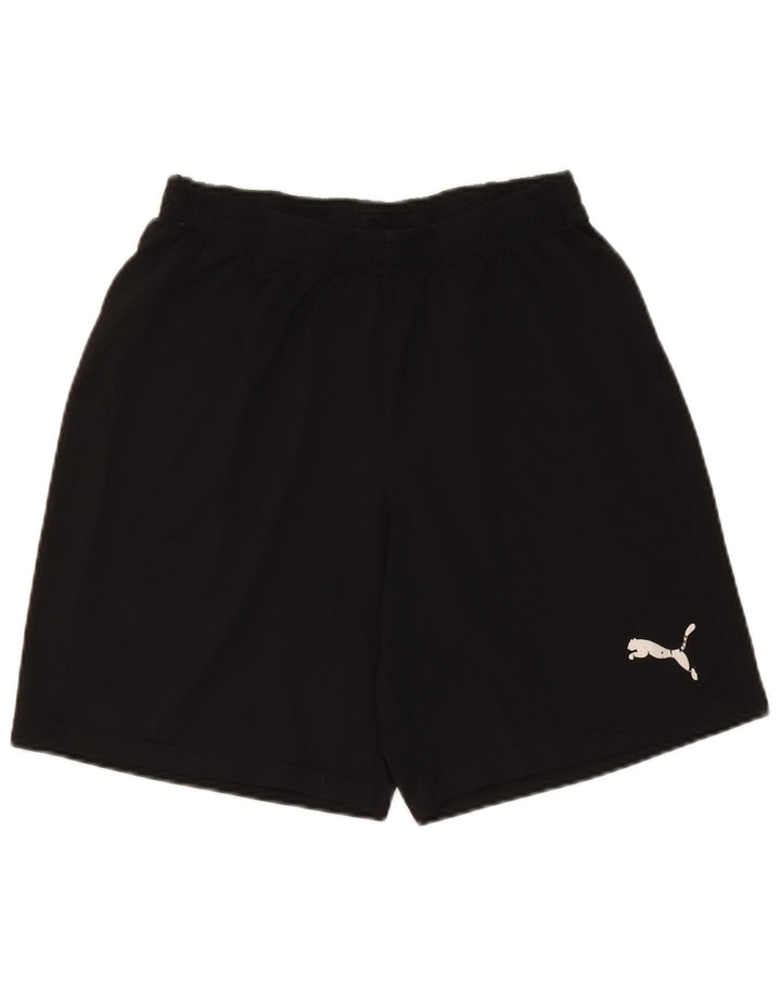 Shorts esportivos masculinos Puma médio preto