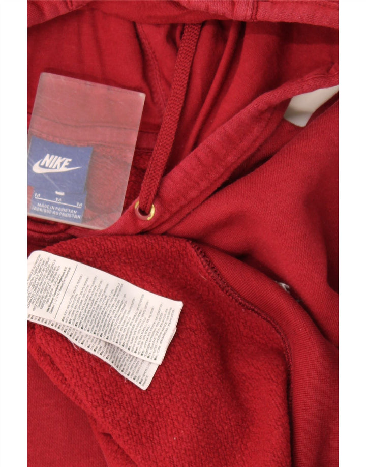 Nike Mens Hoodie Jumper Médio Algodão Borgonha