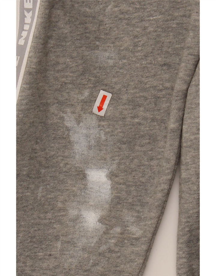 NIKE Mens Graphic Hoodie Jumper Médio Algodão Cinza