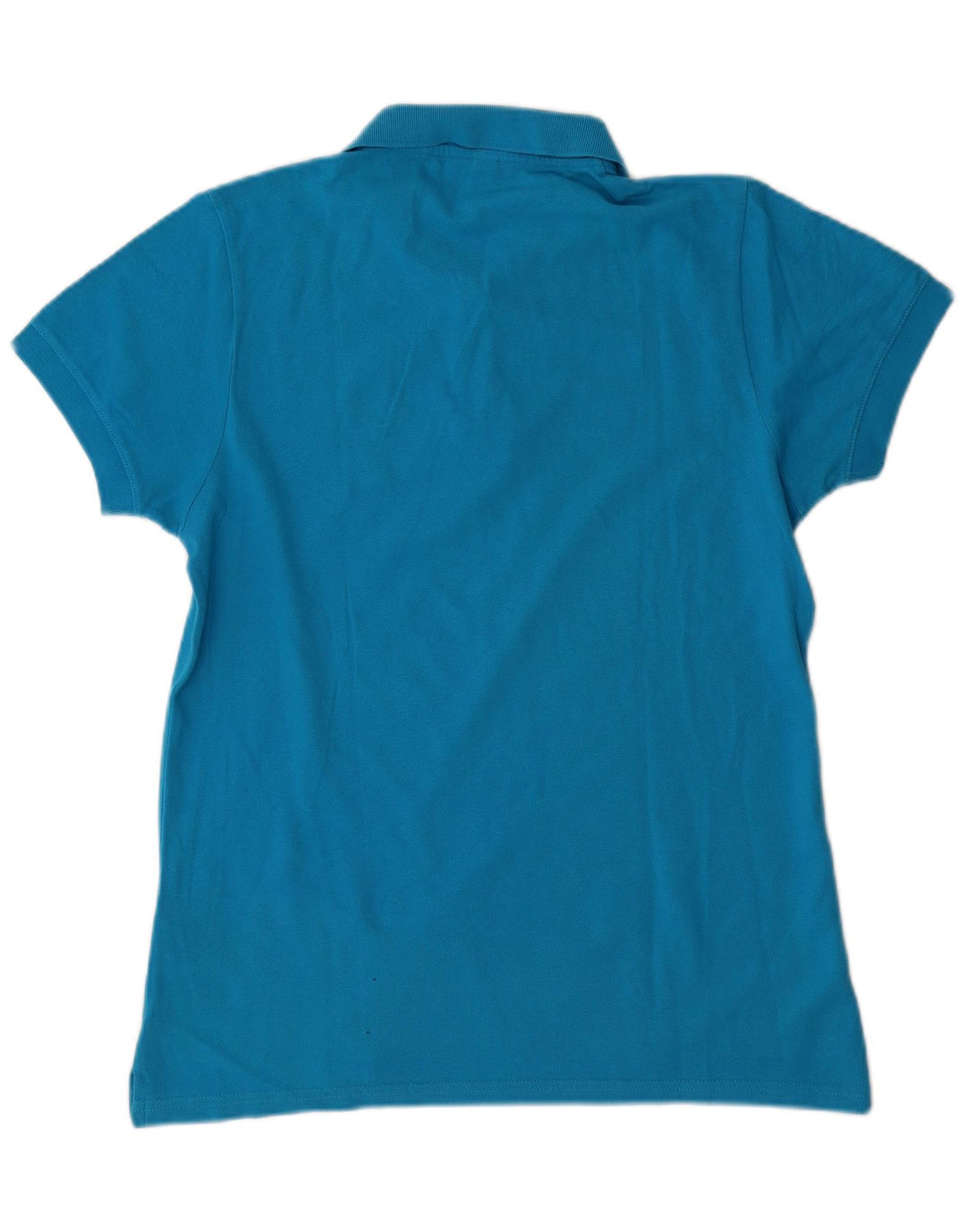 Camisa polo masculina MOSCHINO pequena azul algodão