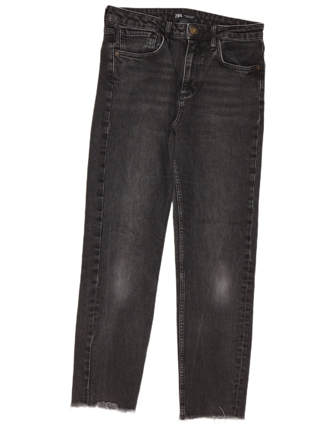 Zara Jeans Slim Feminino EU 40 Médio W30 L27 Preto