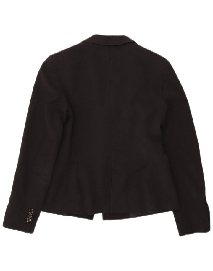 Jaqueta blazer feminina Zara com 1 botão Reino Unido 12 médio preto