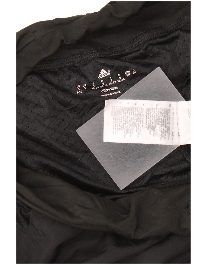 Adidas Womens Climalite Sport Shorts UK 8/10 Pequeno Poliéster Preto