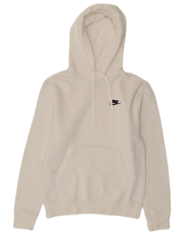 Nike Mens Hoodie Jumper XS Algodão Branco