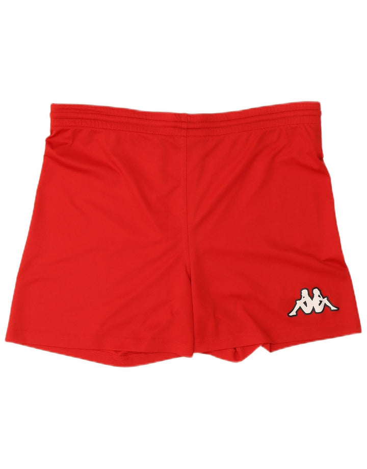 Kappa Mens Sport Shorts Grande Poliéster Vermelho