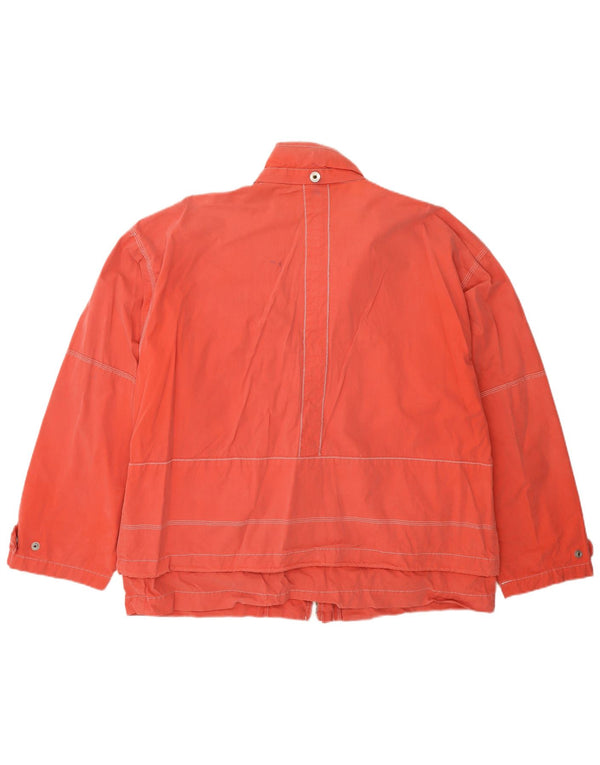Jaqueta utilitária gráfica masculina vintage UK 40 grande algodão vermelho