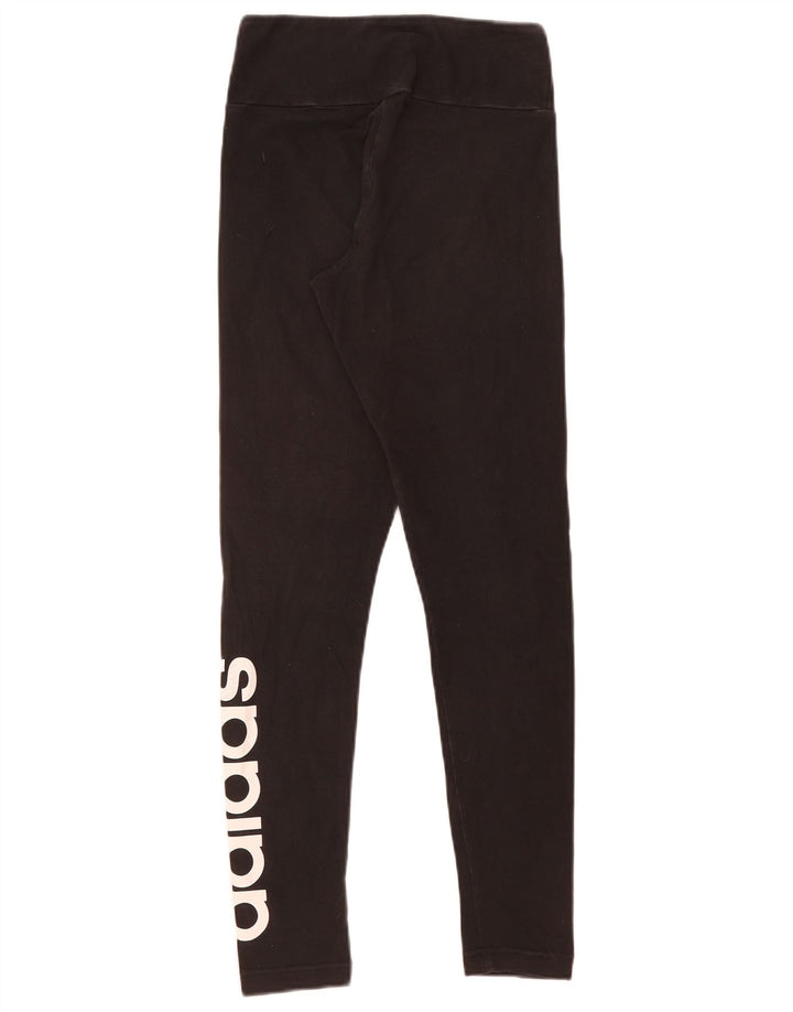 Leggings Adidas Femininas UK 8/10 Pequenas Pretas