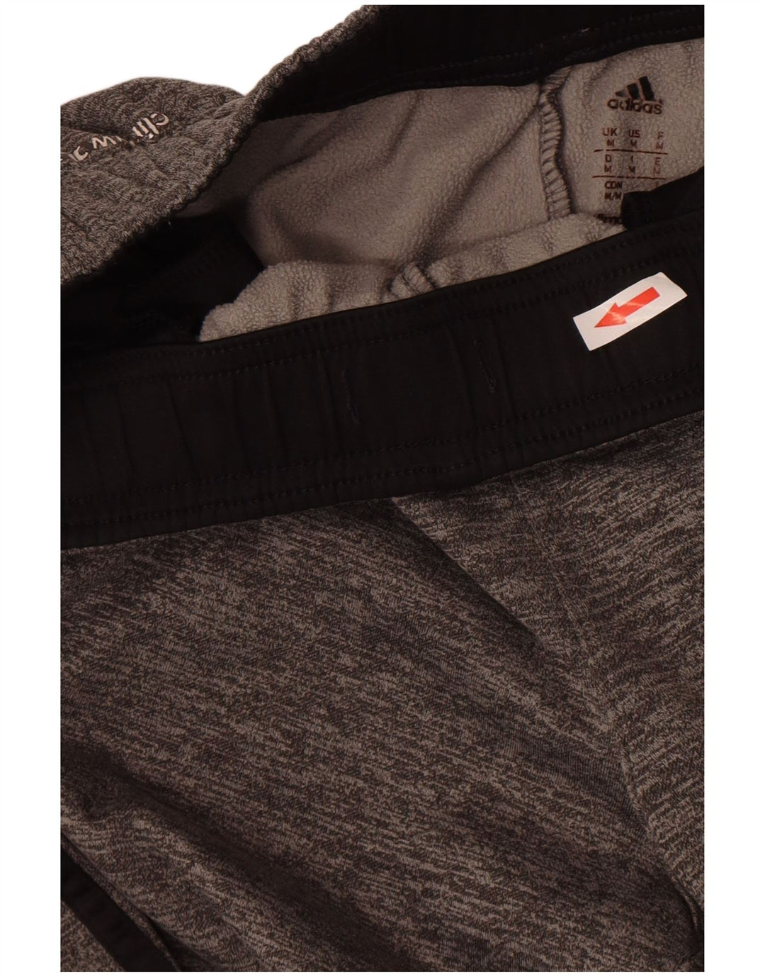 Calça de treino masculina Adidas Climawarm cinza médio poliéster manchado