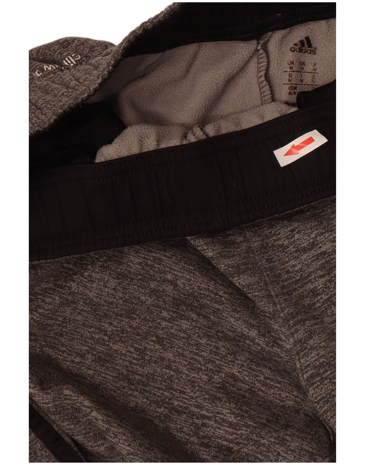Calça de treino masculina Adidas Climawarm cinza médio poliéster manchado