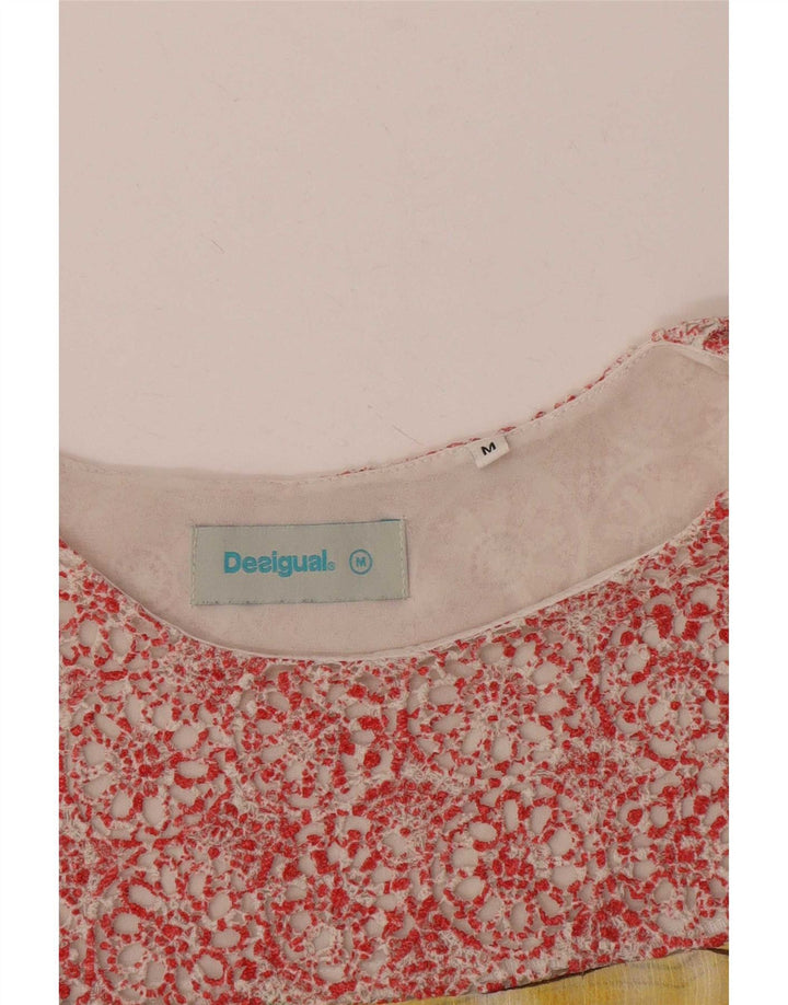 Blusa gráfica feminina Desigual Top UK 12 Médio Multicolorido Floral