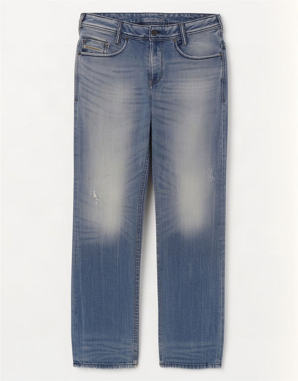 Desigual Masculino Iakop Regular Slim Tapered Jeans W34 L32 Azul Algodão