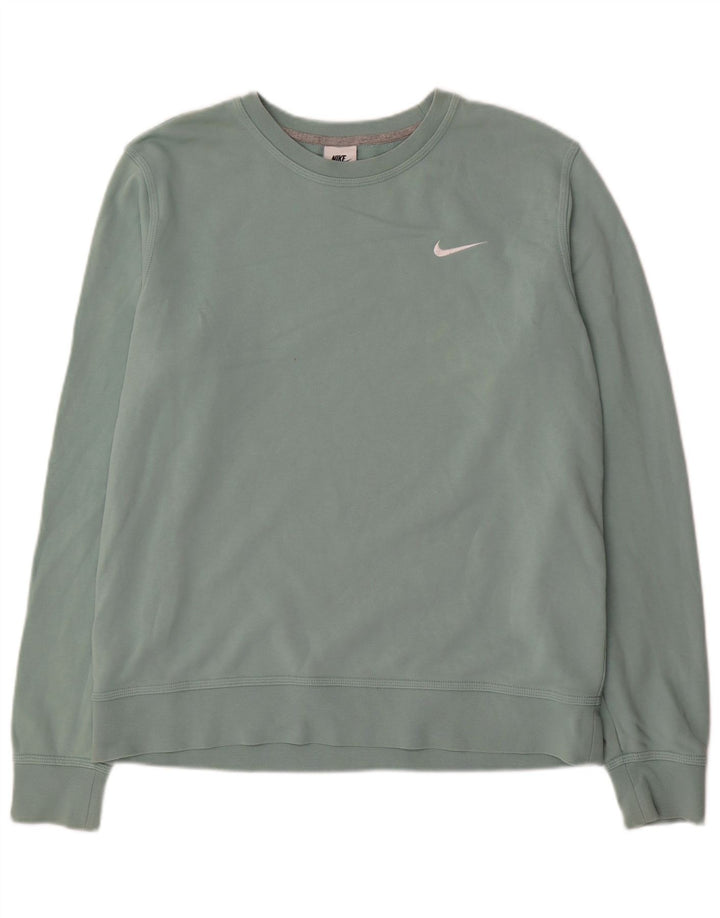 NIKE Mens Moletom Jumper Grande Algodão Azul