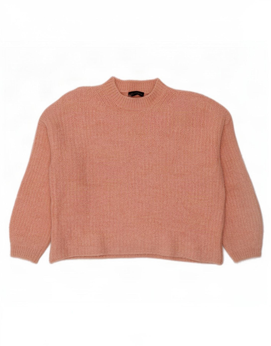 Suéter feminino Marks & Spencer com gola tartaruga Reino Unido 14 rosa médio