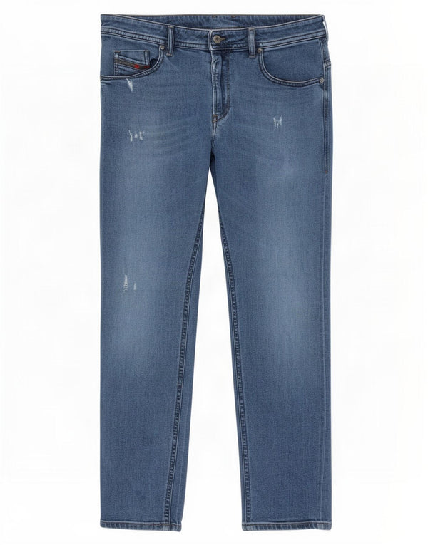 Jeans masculino diesel desgastado slim W34 L30 algodão azul