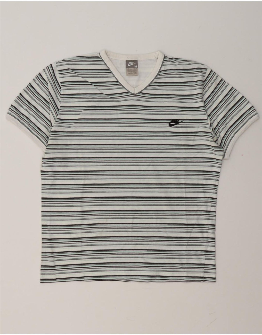 Camiseta masculina Nike Top médio listrado multicolorido