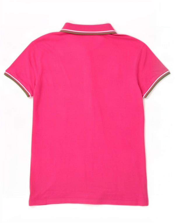 Camisa polo feminina Diadora UK 14 grande algodão rosa