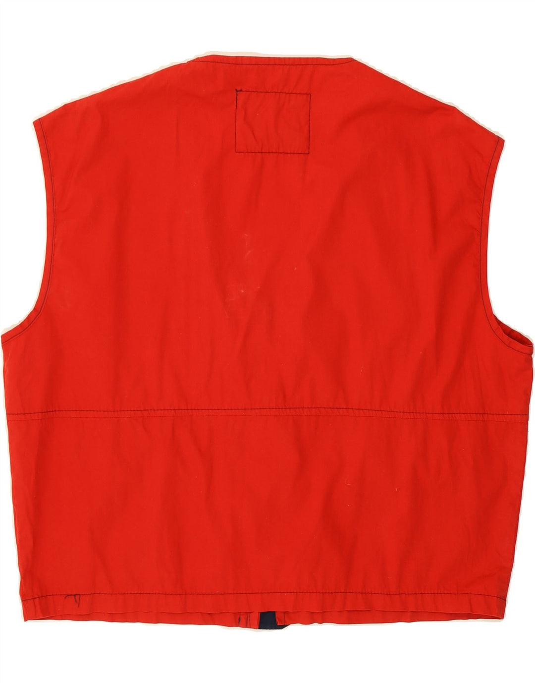 VINTAGE Mens Gilet UK 42 XL Red Cotton Vintage Vintage and Second-Hand Vintage from Messina Hembry 