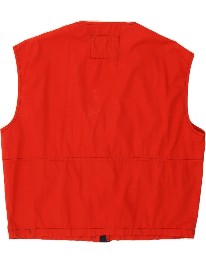 VINTAGE Mens Gilet UK 42 XL Red Cotton Vintage Vintage and Second-Hand Vintage from Messina Hembry 