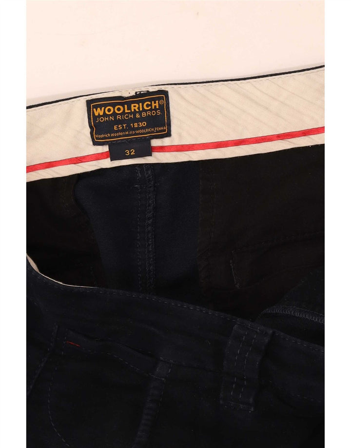 Calças Chino Regulares Masculinas Woolrich W32 L29 Azul Marinho