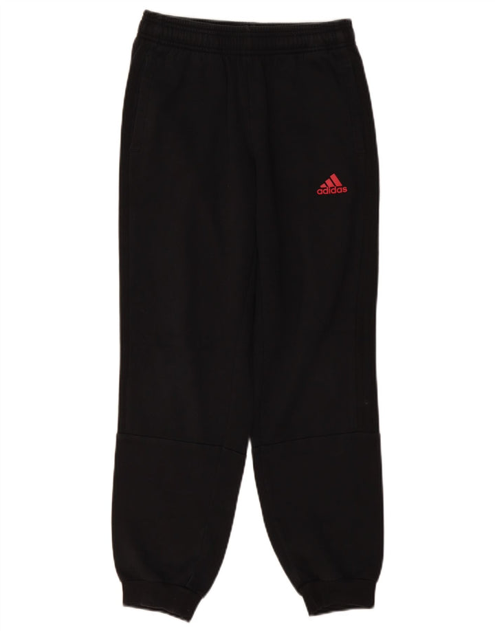 ADIDAS Meninos Calças de Treino Joggers 11-12 Anos Algodão Preto