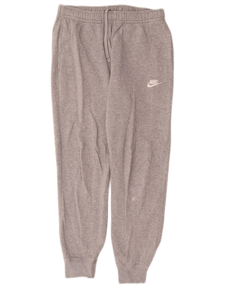Calça de treino masculina Nike joggers cinza médio algodão
