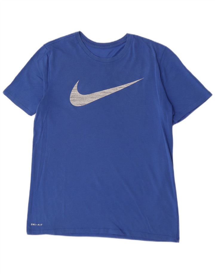 Camiseta Nike Masculina Athletic Cut Graphic Top Grande Azul