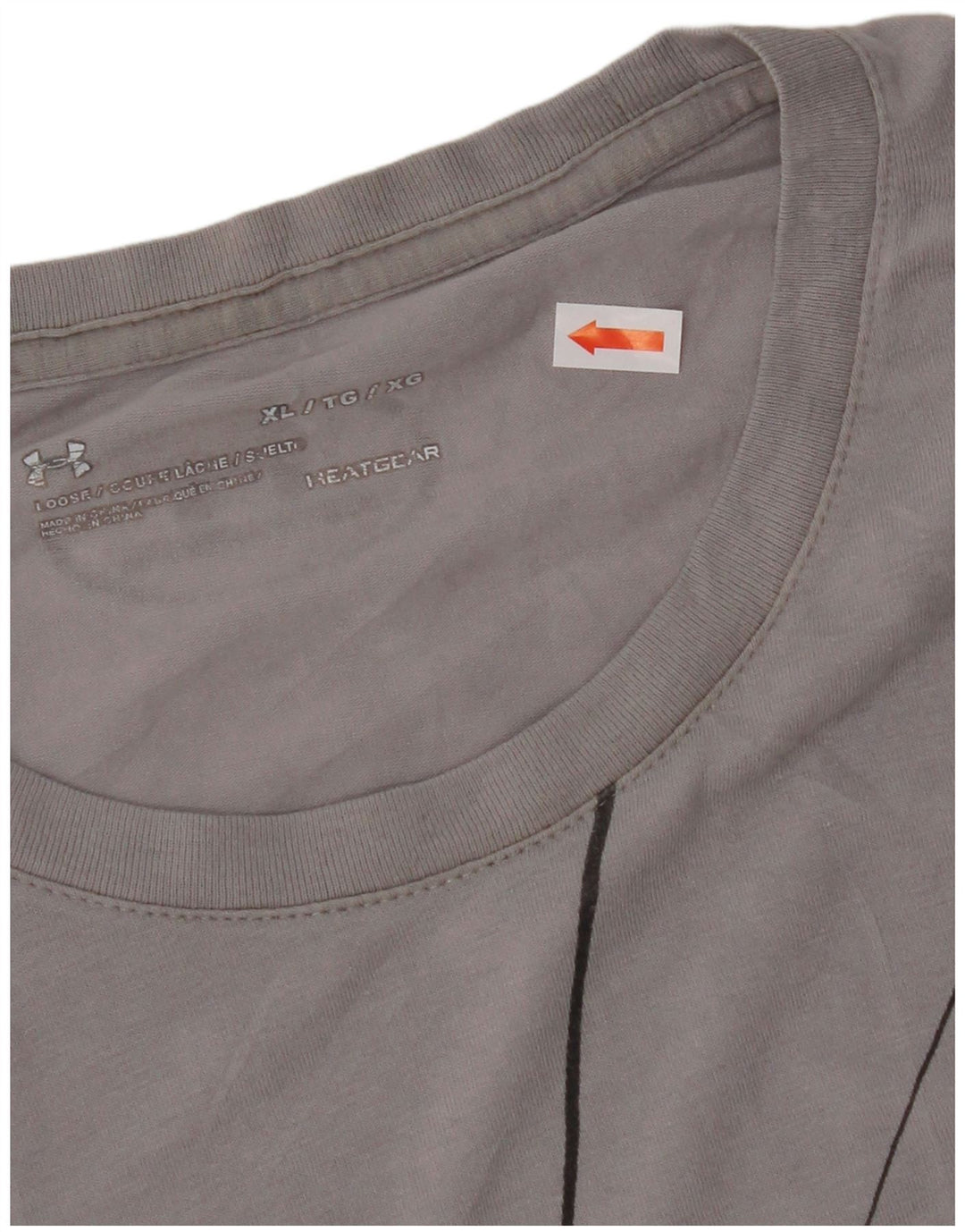 Camiseta masculina Under ARMOR Heat Gear Graphic Top XL cinza