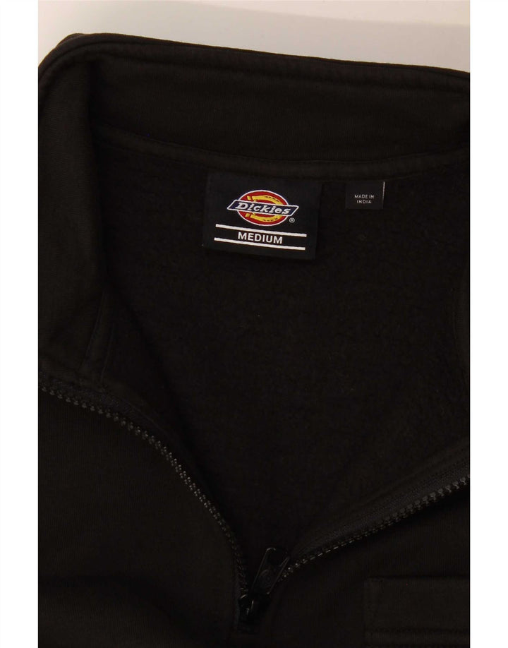 Suéter feminino Dickies com zíper e gola UK 14 médio preto