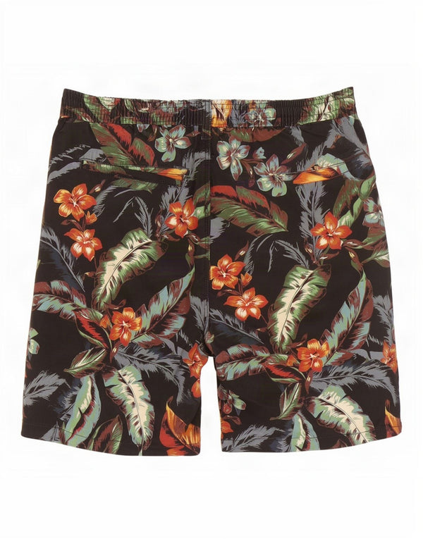 Superdry Mens Hawaiian Chino Shorts Médio W32 Algodão Floral Preto