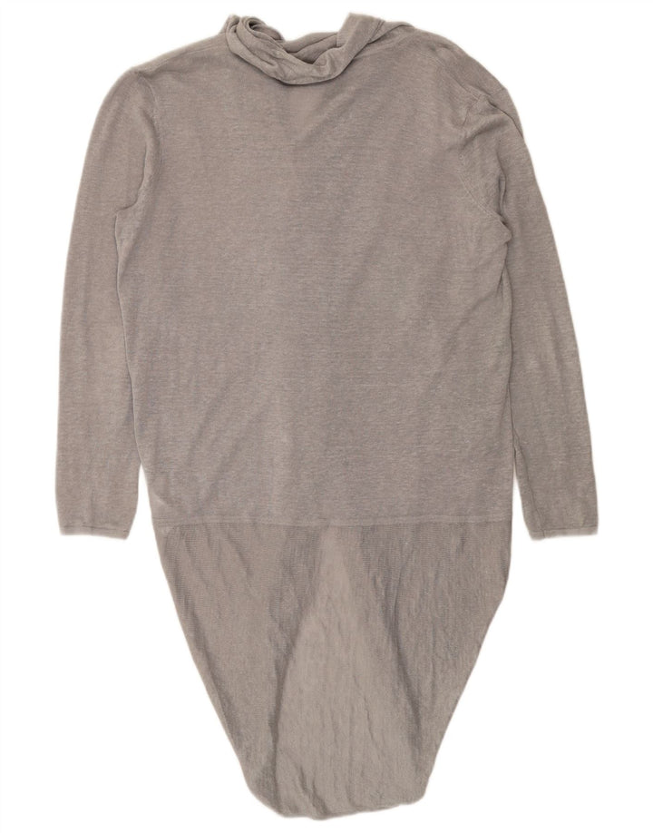 Suéter cardigã feminino oversized com palangre Phase Eight Reino Unido 10 cinza pequeno