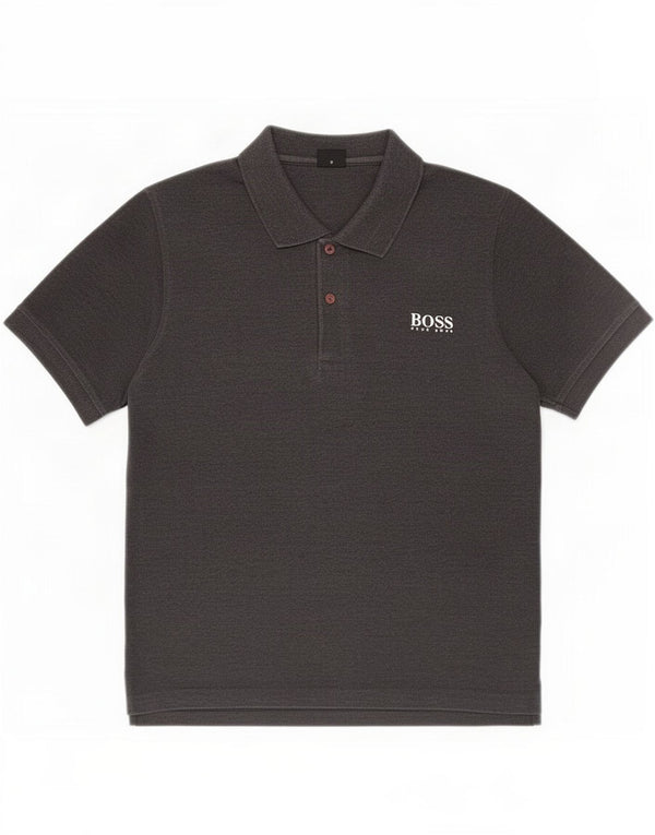 Camisa pólo masculina Hugo Boss pequena cinza