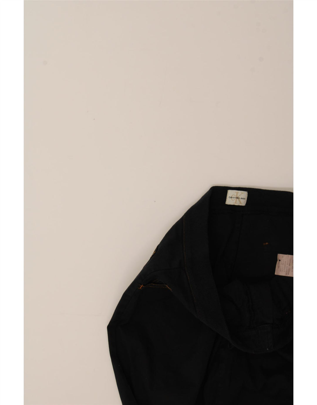 CALVIN KLEIN Womens Joggers Capri Trousers W32 L24 Black Cotton Vintage Calvin Klein and Second-Hand Calvin Klein from Messina Hembry 