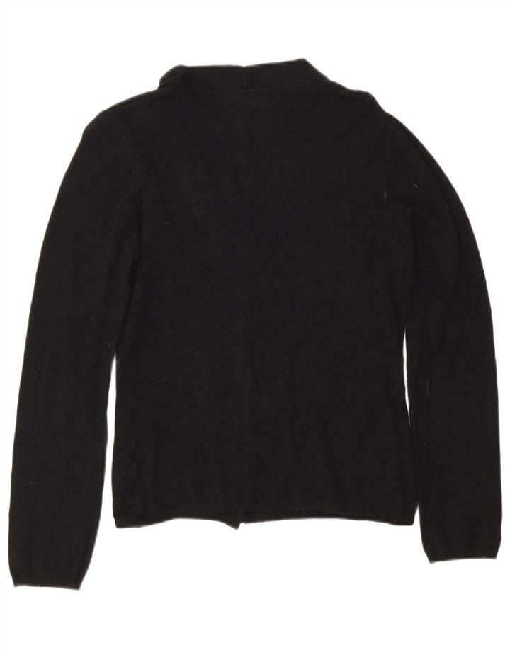 Suéter Zara Feminino Crop Cardigan Reino Unido 12 Médio Preto