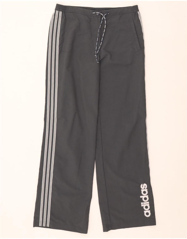 Adidas Womens Graphic Tracksuit Calças UK 12 Médio Cinza Nylon