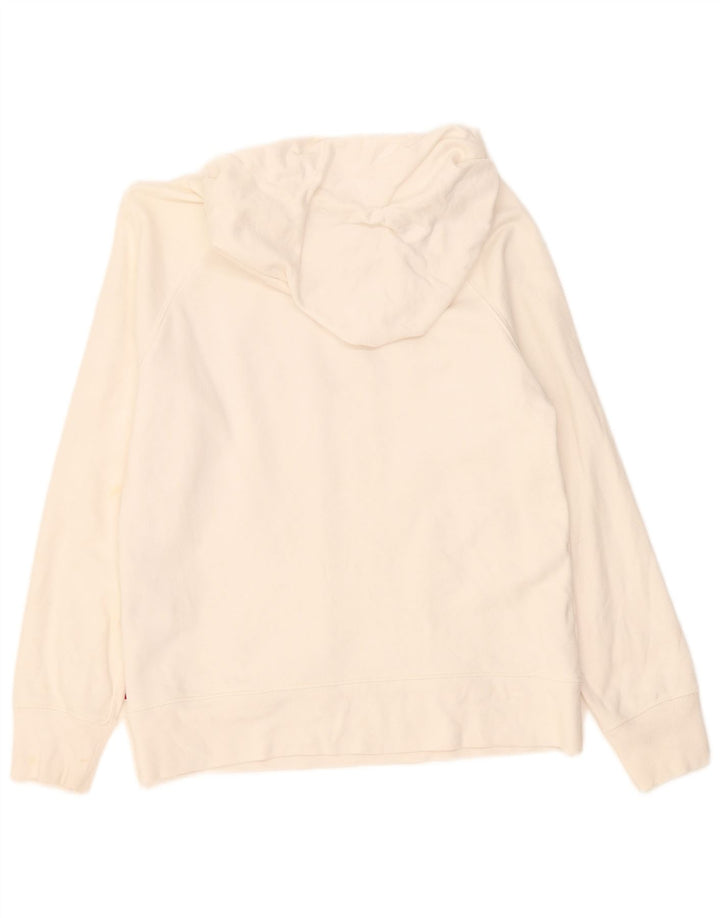 Suéter com capuz gráfico masculino Levi's pequeno algodão branco