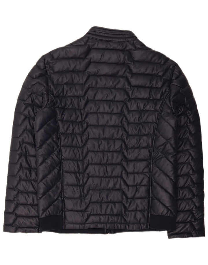 Jaqueta acolchoada masculina Guess UK 42 XL azul marinho poliéster