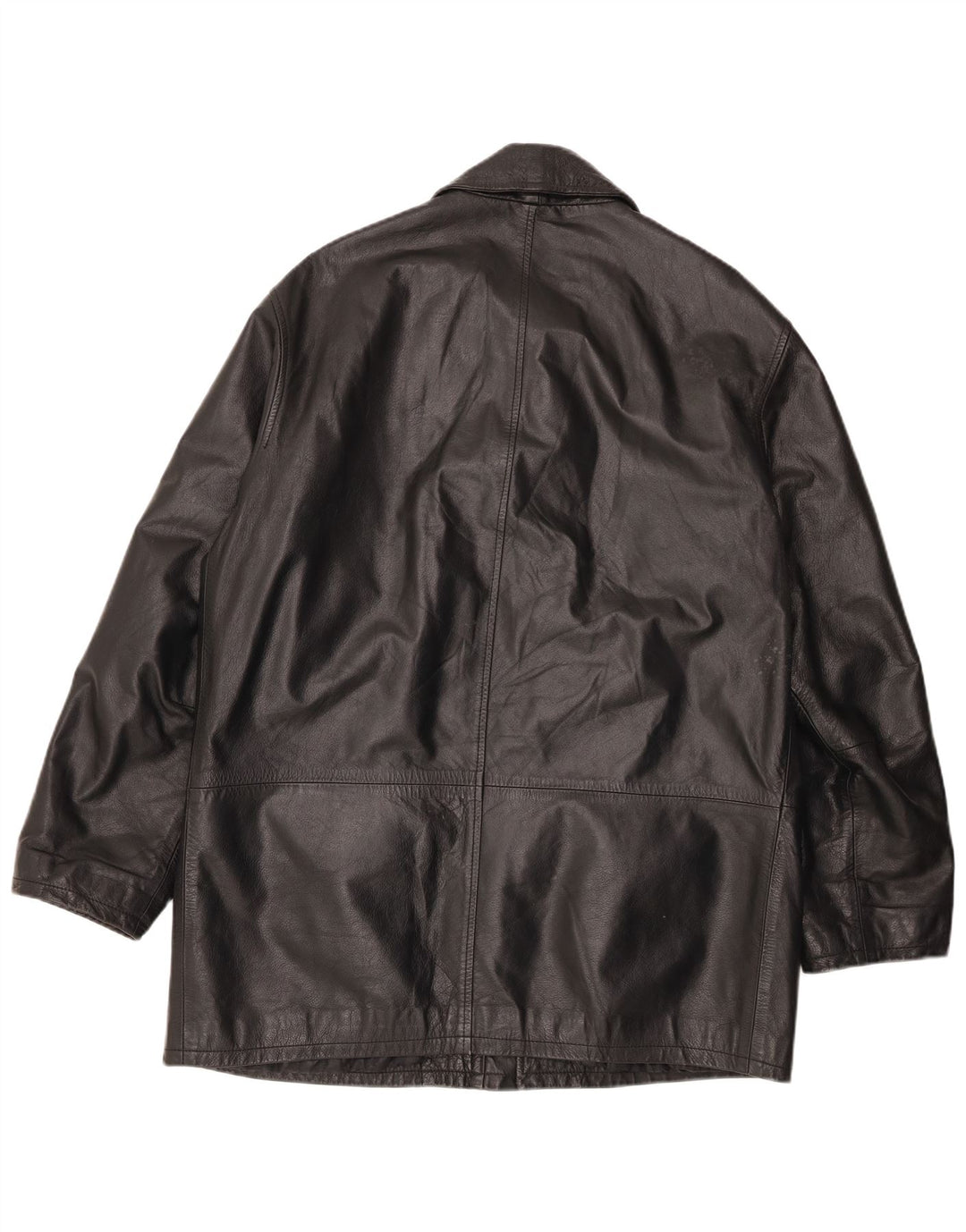 Jaqueta de couro masculina VINTAGE IT 50 grande couro preto